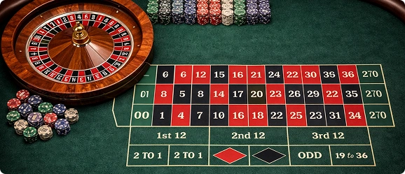 American Roulette table