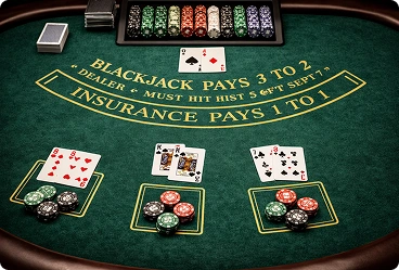Blackjack table