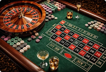 Roulette table